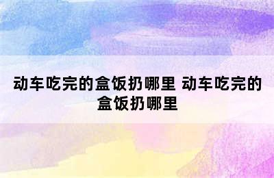 动车吃完的盒饭扔哪里 动车吃完的盒饭扔哪里